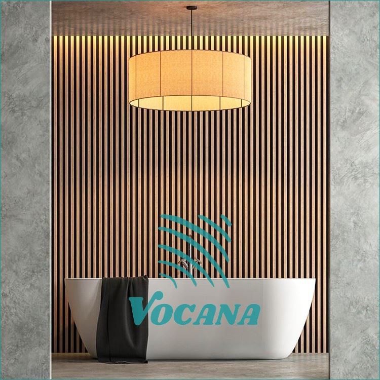 bathroom slatted wpc wall panel